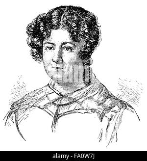 Marianne von Willemer oder Marianne Jung, 1784-1860, österreichische Schauspielerin und Tänzerin Stockfoto