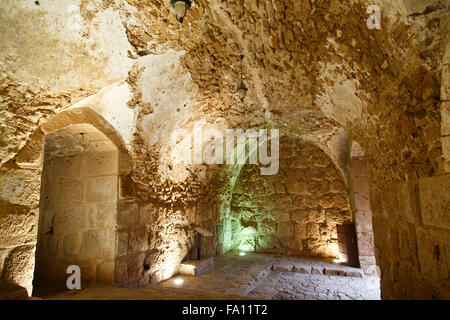 Detail der Festung, Ajloun, Jordanien Stockfoto