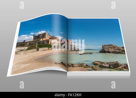 Das Castello di Falconara befindet sich östlich der Stadt Licata, Butera, Caltanissetta, Sizilien, Italien, Europa Stockfoto