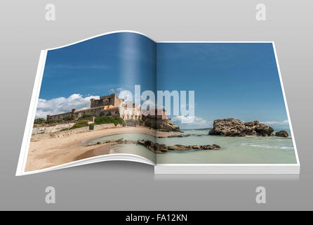 Das Castello di Falconara befindet sich östlich der Stadt Licata, Butera, Caltanissetta, Sizilien, Italien, Europa Stockfoto