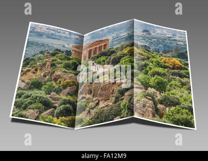 Der Tempel der Concordia entstand ca. 440 bis 430 v. Chr., Tal der Tempel, Valle dei Templi, Agrigento, Sizilien, Italien, Europa Stockfoto