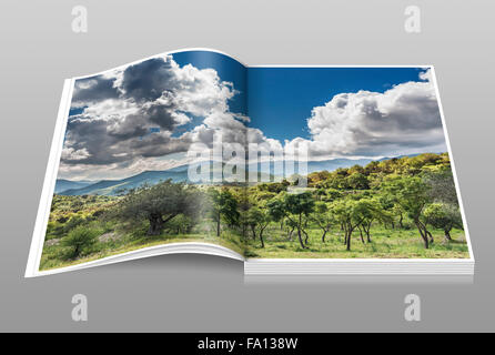 Le Madonie ist ein Gebirgszug in der Mitte der Küste von Sizilien, Italien, Nordeuropa Stockfoto