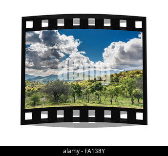 Le Madonie ist ein Gebirgszug in der Mitte der Küste von Sizilien, Italien, Nordeuropa Stockfoto