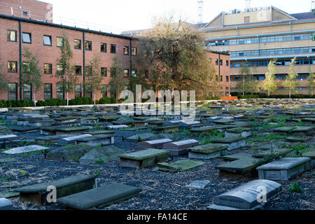 Beth-Chaim-Novo (Nuevo) sephardischen jüdischen Friedhof, Meile Ende Straße, London, UK. Stockfoto