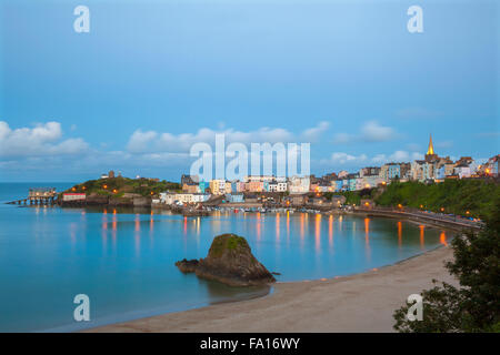 Hafen von Tenby, Pembrokeshire, Wales, Großbritannien Stockfoto