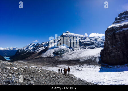 Ebene der sechs Gletscher trail, Lake Louise, Banff Nationalpark, Alberta, Kanada. Stockfoto