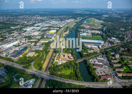 ökologischen Umbau des Emschersystems, zentralisierte Abwasser Kanalisation im Ruhrgebiet, Pumpwerk Emscher Stockfoto