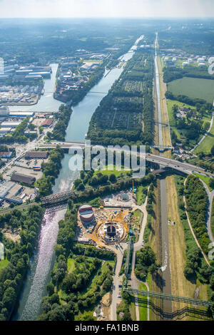 ökologischen Umbau des Emschersystems, zentralisierte Abwasser Kanalisation im Ruhrgebiet, Pumpwerk Emscher Stockfoto