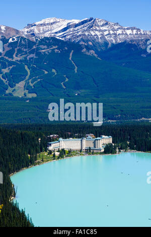 Fairmont Chateau Lake Louise, Banff Nationalpark, Alberta, Kanada. Stockfoto