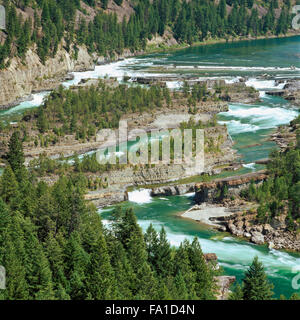 Übersicht der Kootenai fällt am Kootenai River in der Nähe von Libby, montana Stockfoto