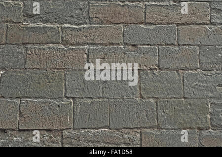 Mittelalterliche Kalksteinwand Pflasterstein Textur Hintergrund Oberfläche leer Stockfoto