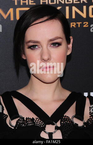 "Die Tribute von Panem: Mockingjay - Teil 2: Sondervorstellung bei AMC Lincoln Square - Ankünfte Featuring: Jenna Malone wo: New York, Vereinigte Staaten von Amerika bei: 18. November 2015 Stockfoto