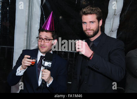 "Die Tribute von Panem: Mockingjay - Teil 2: Sondervorstellung bei AMC Lincoln Square - Ankünfte Featuring: Liam Hemsworth Where: New York, Vereinigte Staaten von Amerika bei: 18. November 2015 Stockfoto