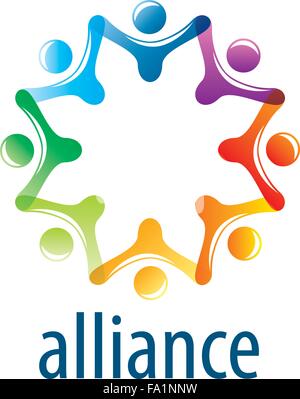 Menschlichen Allianz logo Stock Vektor