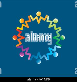 Menschlichen Allianz logo Stock Vektor