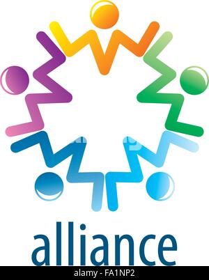 Menschlichen Allianz logo Stock Vektor