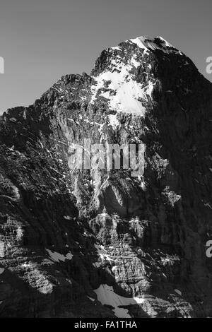 Der Eiger. Nordostseite. Grindelwald. Schweizer Alpen. Europa. Stockfoto