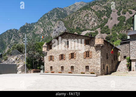 Casa De La Vall in Andorra Stockfoto