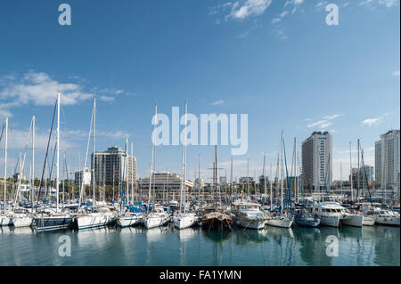 Israel, Tel Aviv, marina Stockfoto