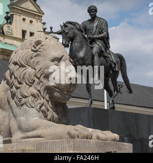 Joseph Poniatowski Denkmal vor dem Presidential Palace von Polen. Warschau Stockfoto