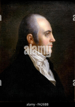 Aaron Burr, Jr., amerikanischer Politiker war der dritte Vizepräsident der Vereinigten Staaten (1801 – 1805). Stockfoto