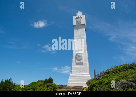 Südafrika, Kapstadt, Kap der guten Hoffnung, Table Mountain National Park. Vasco De Gama Denkmal, c. 1497. Stockfoto