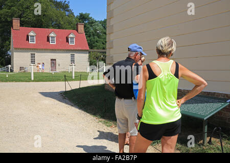 Nebengebäude in Mount Vernon, dem Nachlass rekonstruiert wo der erste Präsident der der USA, George Washington lebte, USA Stockfoto