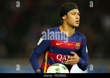 Kanagawa, Japan. 20. Dezember 2015. Neymar (Barcelona) Fußball: FIFA Club World Cup Japan 2015 Final match zwischen River Plate 0-3 FC Barcelona im International Stadium Yokohama in Kanagawa, Japan. Bildnachweis: AFLO/Alamy Live-Nachrichten Stockfoto