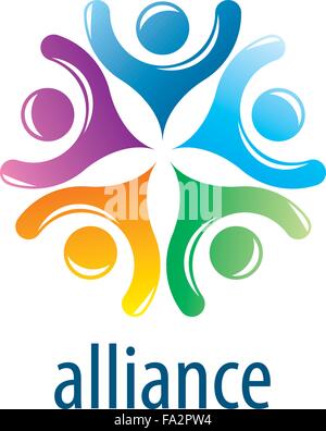 Menschlichen Allianz logo Stock Vektor