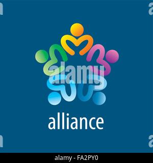 Menschlichen Allianz logo Stock Vektor