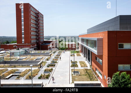Madrid Spanien,Hispanic Moncloa-Aravaca,Complutense Universität Madrid,Universidad Complutense de Madrid,Menendez Pelayo plaza,Campus,Schule,Gebäude Stockfoto