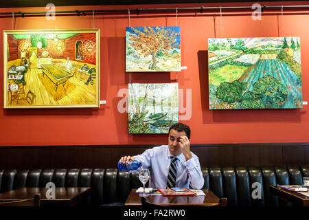 Madrid Spanien, Europa, Spanisch, hispanisch, Moncloa-Aravaca, Plaza Moncloa, Van Gogh Cafe, Restaurant Restaurant Restaurant Stockfoto