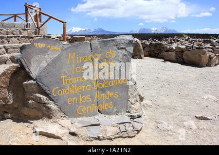 Mirador de Los Andes, Peru Stockfoto