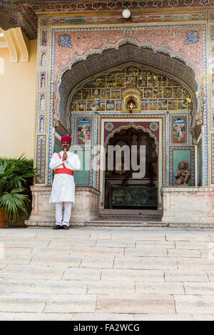 Die Samode Haveli Hotel Jaipur Stockfoto