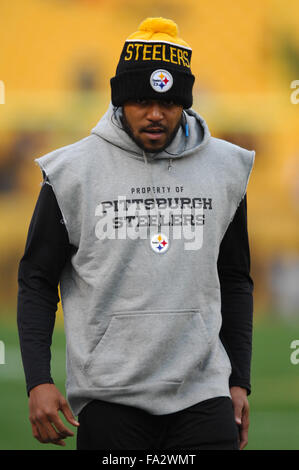 Pittsburgh, PA, USA. 20. Dezember 2015. während die Denver Broncos Vs Pittsburgh Steelers Spiel bei Heinz Field in Pittsburgh, PA. Jason Pohuski/CSM/Alamy Live-Nachrichten Stockfoto
