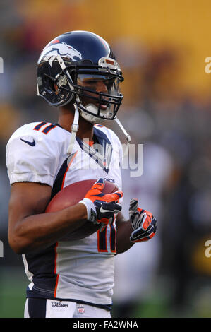 Pittsburgh, PA, USA. 20. Dezember 2015. während die Denver Broncos Vs Pittsburgh Steelers Spiel bei Heinz Field in Pittsburgh, PA. Jason Pohuski/CSM/Alamy Live-Nachrichten Stockfoto