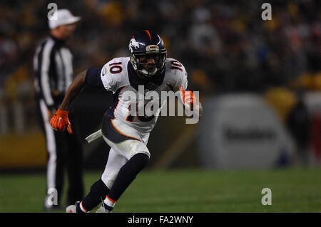 Pittsburgh, PA, USA. 20. Dezember 2015. während die Denver Broncos Vs Pittsburgh Steelers Spiel bei Heinz Field in Pittsburgh, PA. Jason Pohuski/CSM/Alamy Live-Nachrichten Stockfoto