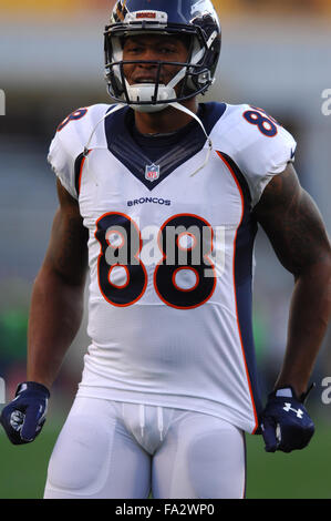 Pittsburgh, PA, USA. 20. Dezember 2015. während die Denver Broncos Vs Pittsburgh Steelers Spiel bei Heinz Field in Pittsburgh, PA. Jason Pohuski/CSM/Alamy Live-Nachrichten Stockfoto