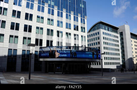 Parlamentarium, Information center, Brüssel, Belgien, Besucherzentrum des Europäischen Parlaments Stockfoto