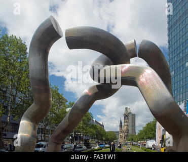 Berlin Tauentzienstraße Skulptur von Brigitte und Martin Matschinsky-Denninghoff Stockfoto