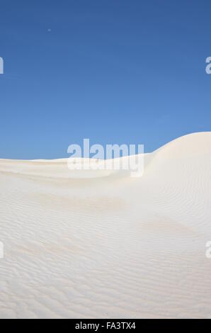 Weißen Sanddünen im Nambung National Park, Western Australia Stockfoto