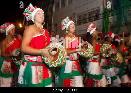 Noite Dos Tambores Silenciosos am Karneval in Pernambuco, Nord-Ost-Brasilien Stockfoto