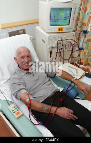 Renal ambulant auf Dialyse-Maschine, Stockfoto