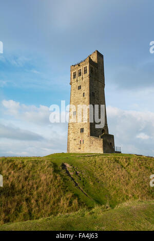 Victoria Tower am Burgberg Huddersfield, Yorkshire, England, UK Stockfoto