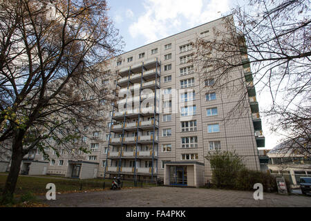 Wohnen am Karl-Marx-Allee, Berlin Stockfoto
