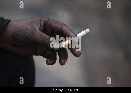 Porträts von chinesischen Bergleute bei einem Kohle in Huaibei, Provinz Anhui, Ost-China am 21. November 2015. Stockfoto