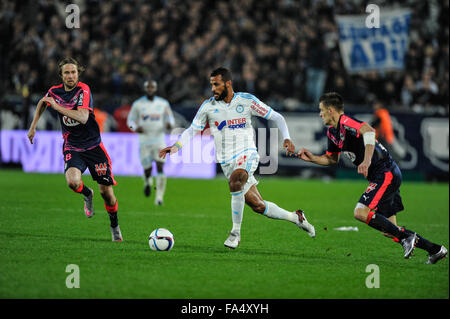 Bordeaux, Frankreich. 20. Dezember 2015. Stade Bordeaux Atlantique. Französischen Liga 1 Fußball. Bordeaux und Marseille. Romao (Om) © Action Plus Sport/Alamy Live News Stockfoto