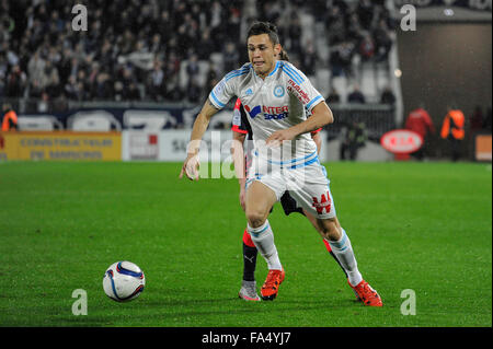 Bordeaux, Frankreich. 20. Dezember 2015. Stade Bordeaux Atlantique. Französischen Liga 1 Fußball. Bordeaux und Marseille. OCAMPOS (Om) © Action Plus Sport/Alamy Live News Stockfoto