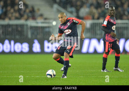 Bordeaux, Frankreich. 20. Dezember 2015. Stade Bordeaux Atlantique. Französischen Liga 1 Fußball. Bordeaux und Marseille. Wahbi KHAZRI (Bor) © Action Plus Sport/Alamy Live News Stockfoto