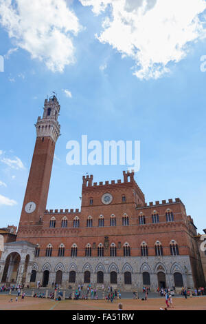 Piazza del Campo in Siena, Italien Stockfoto